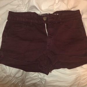Maroon AE shorts
